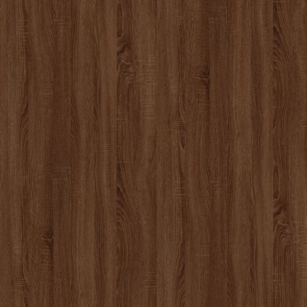 Comodino Rovere Marrone 50x46x50 cm in Legno Multistrato 819546