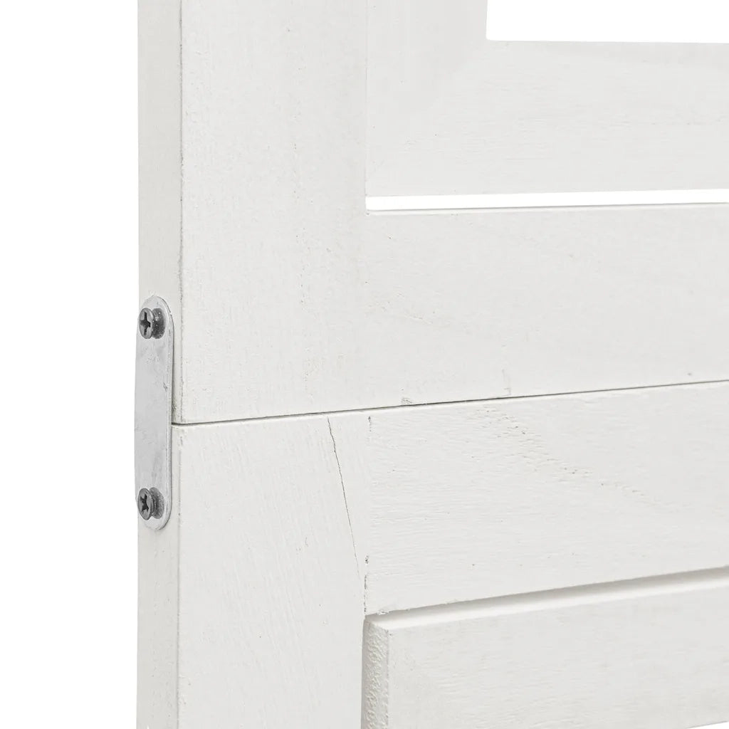 Divisorio Ambienti | Divider per stanze | Paravento 6Pannelli Bianco Legno Massello di Paulownia