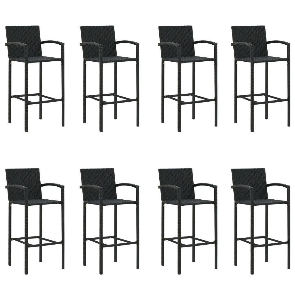 Set Bar da Giardino 9 pz Nero