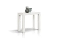 PAZZO DESIGN Tavolo Consolle allungabile, Bianco frassinato, Nobilitato, Made in Italy, da 45 a 300 cm