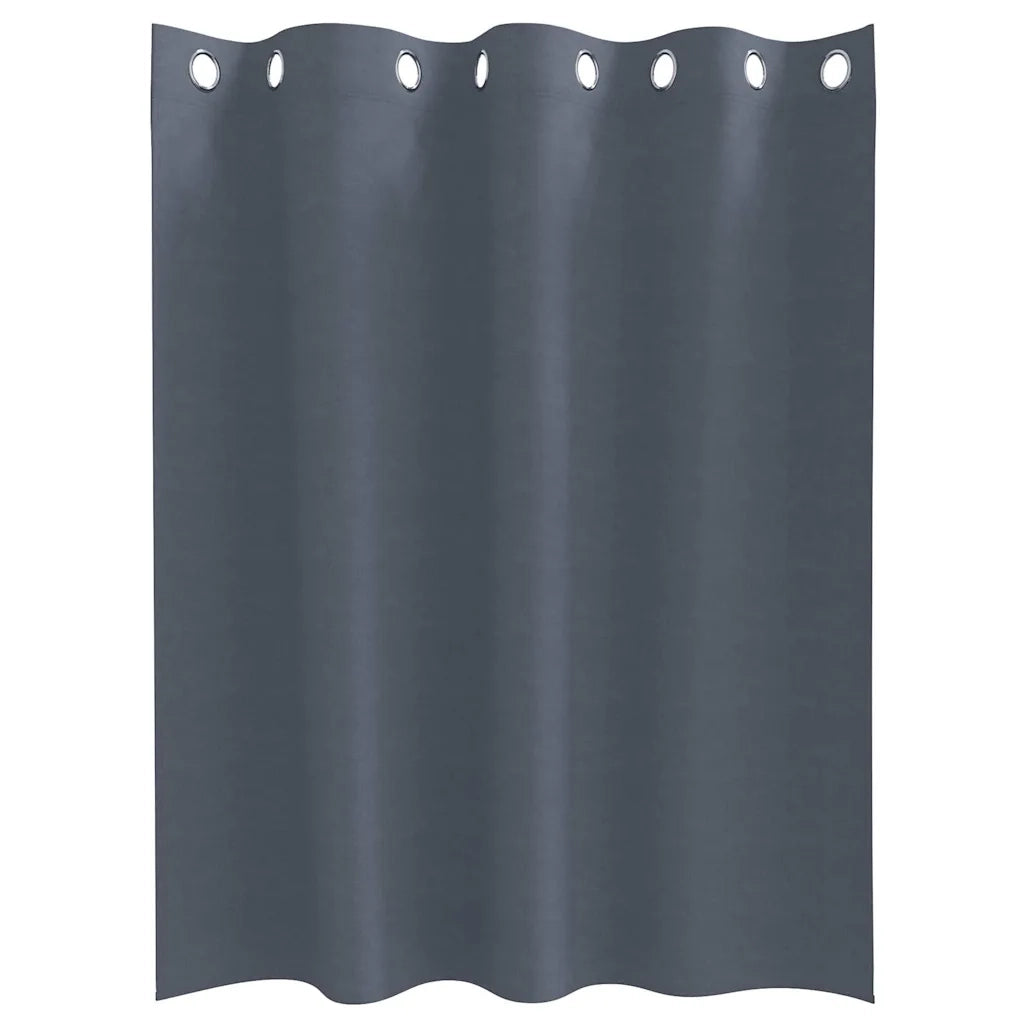 Tende Blackout con Anelli 2 pcs Antracite 140 x 140 cm 4107338