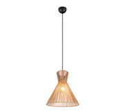 Lampada a sospensione, fibre naturali, D 35 cm, Rosalie