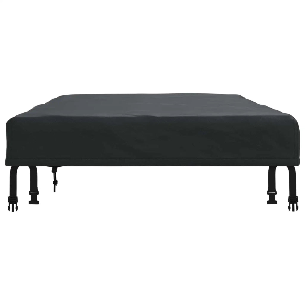 Copertura Tavolo Tinta unita Nero 142 x 82 x 15 cm Tessuto 4106099