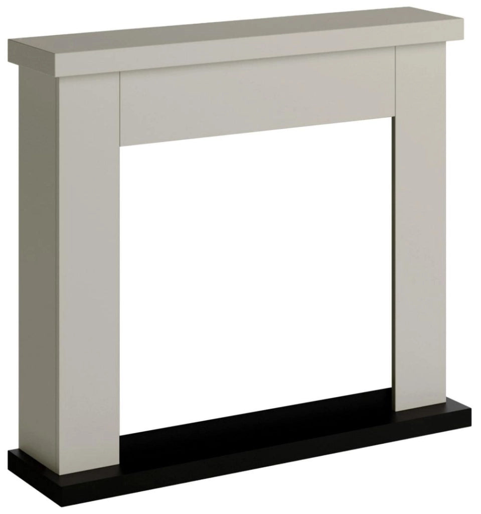 Camino Elettrico da Pavimento 99x88,3x25 cm Effetto Fiamma 1500W Sined Asciano Beige