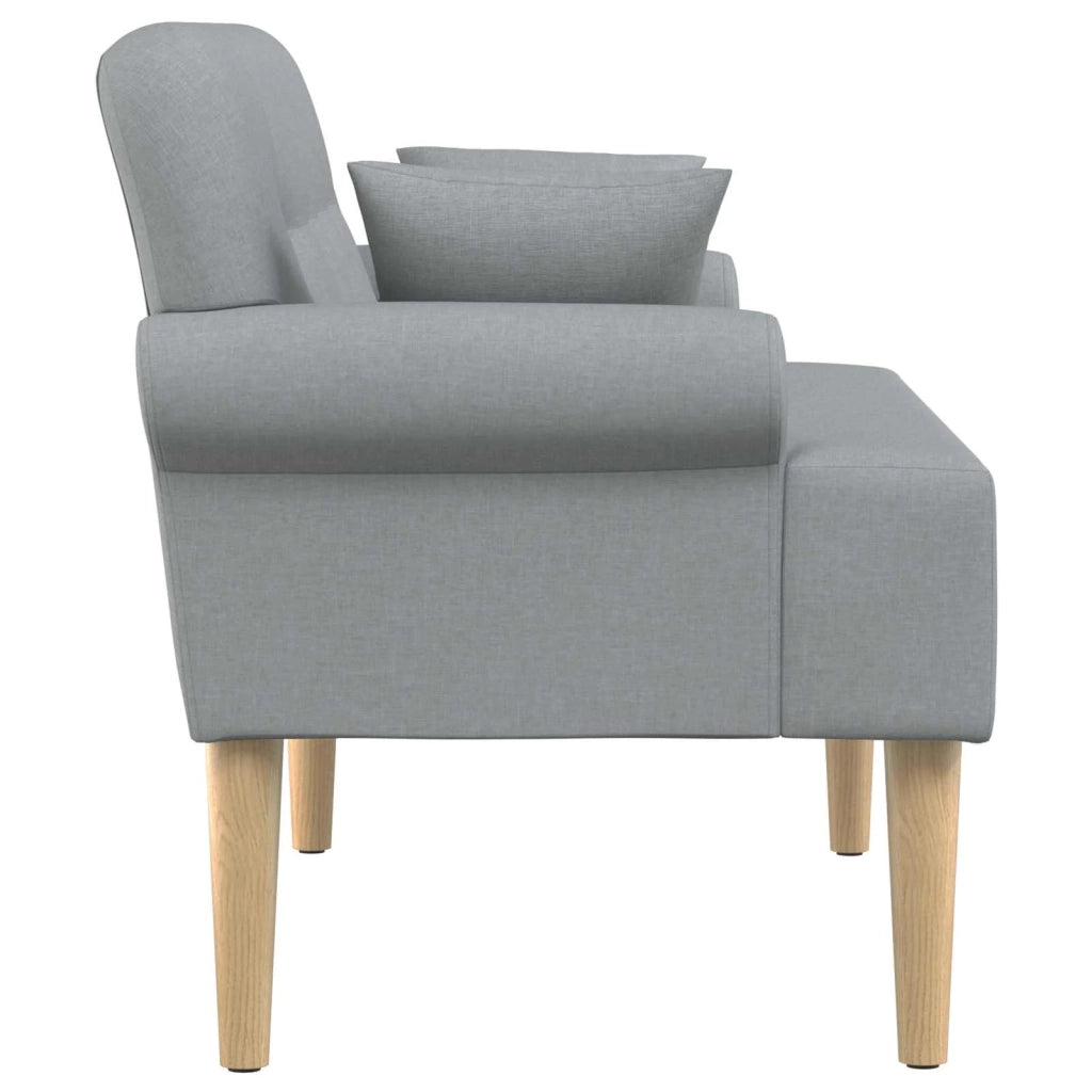 Loveseat con bottoni imbottiti Grigio Chiaro 120 x 65 x 79 cm 42041809