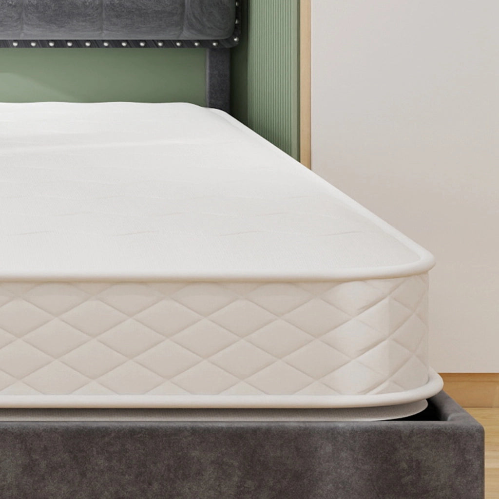 Materasso matrimoniale 160 × 200 cm in schiuma viscoelastica con molle insacchettate, traspirante, bianco
