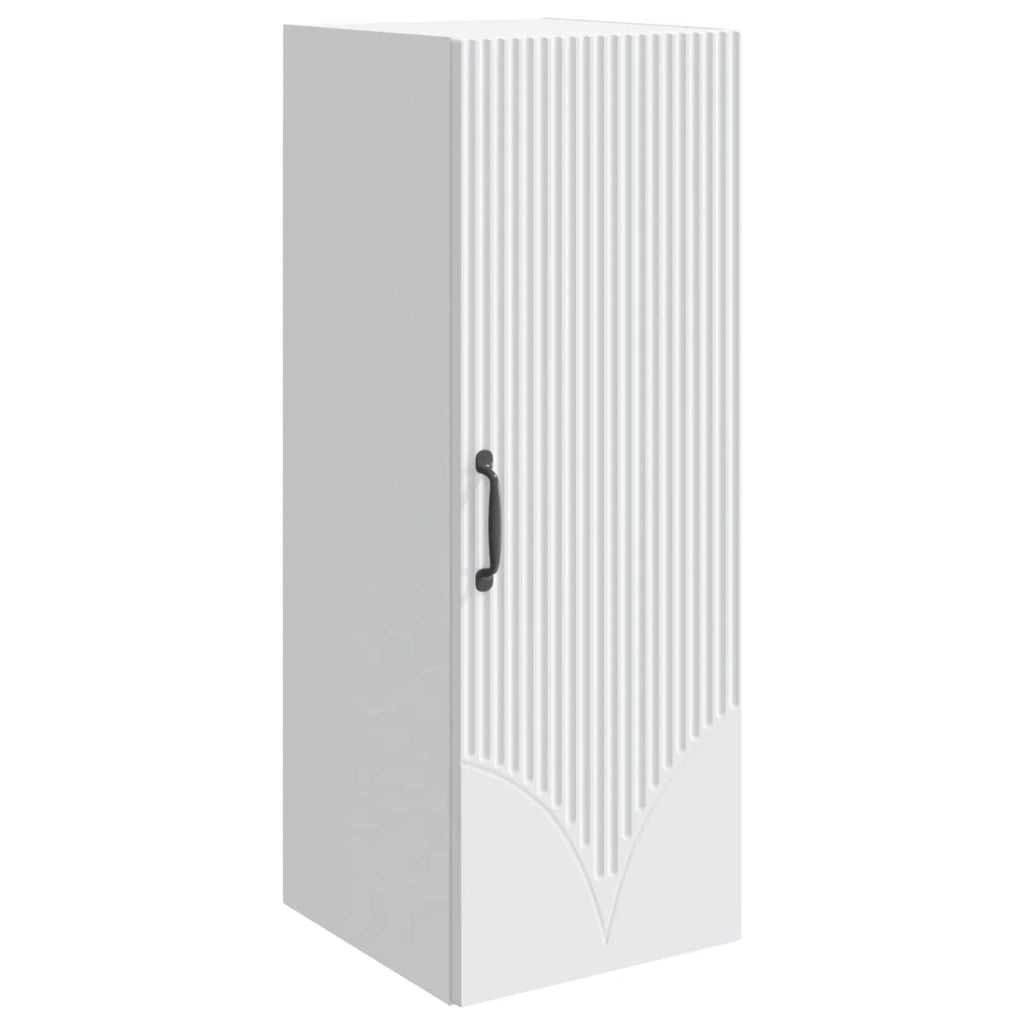 Mobiletto a muro Bianco 33 x 34,5 x 90 cm Legno ingegnerizzato 898925