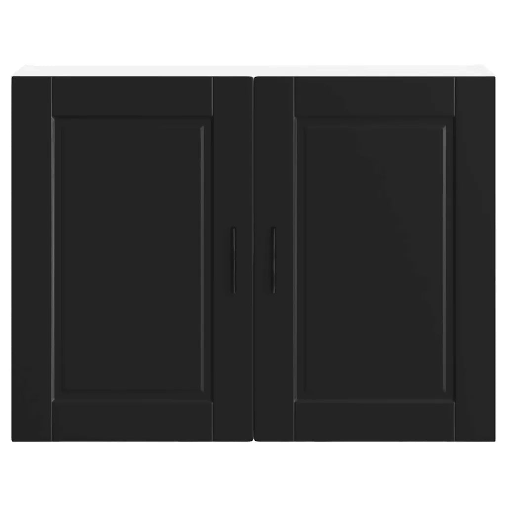 Pensile da Cucina-Mobile Cucina da Parete Porto Nero in Legno Multistrato 142194