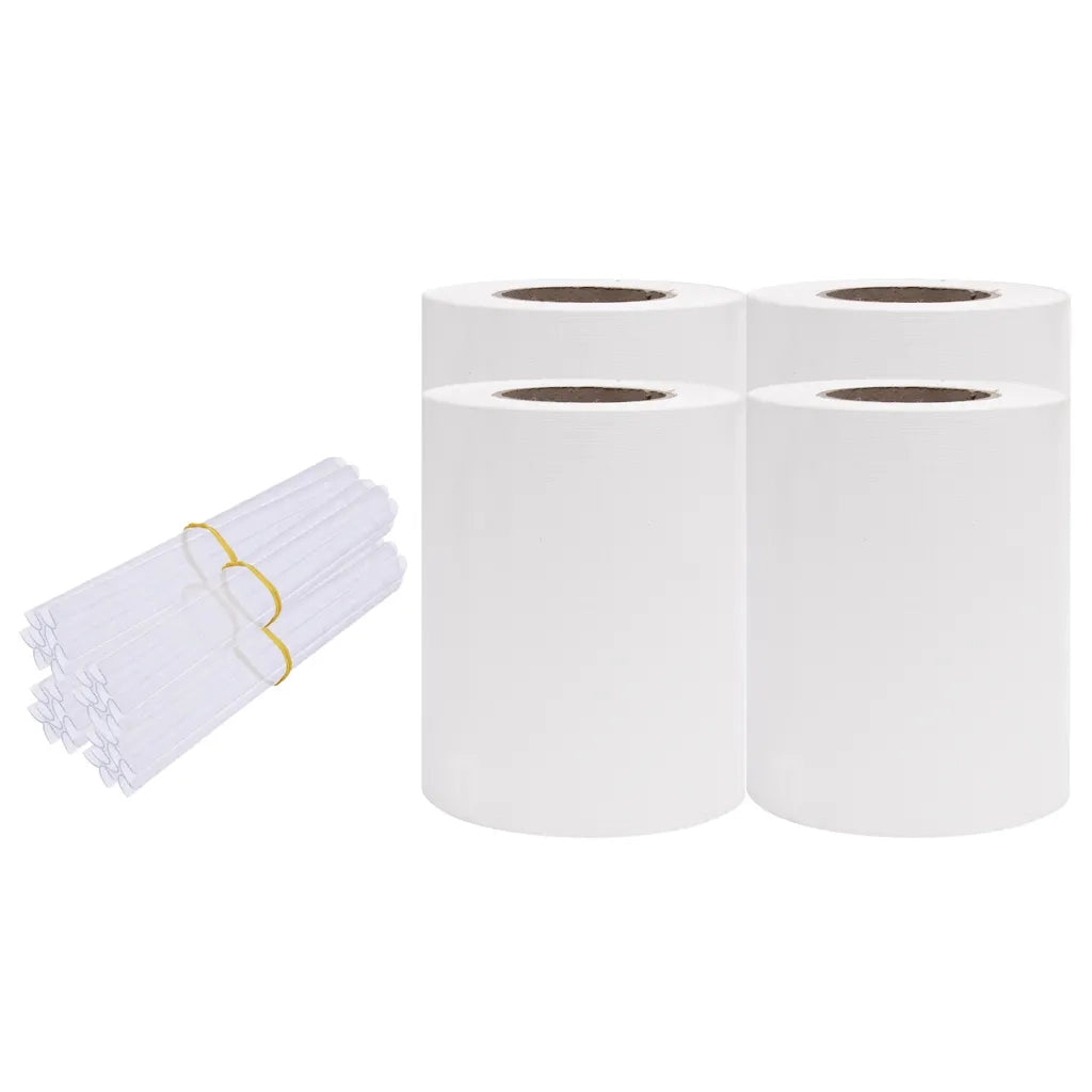 Recinzione Frangivento 4 pz in PVC 35x0,19m Bianco 147860