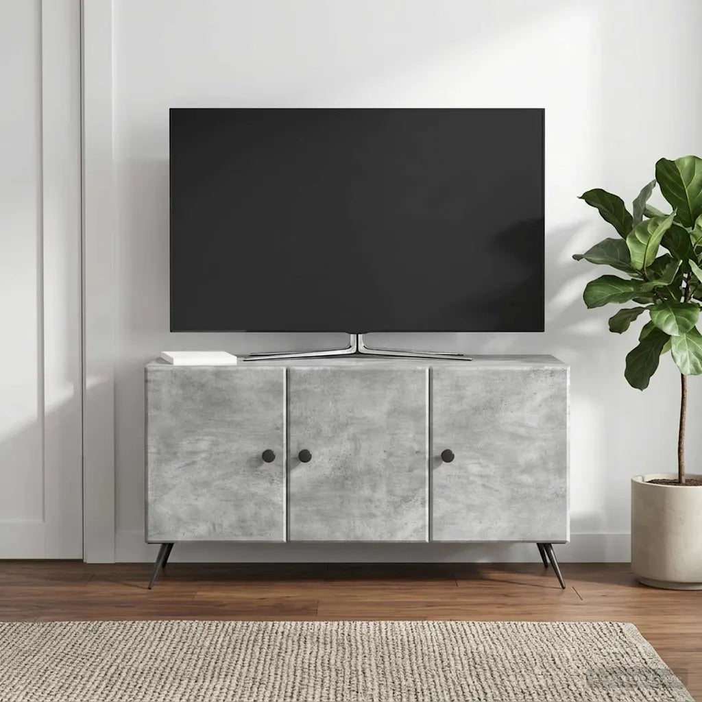 Mobile TV Grigio Cemento 99 x 34,5 x 50 cm Legno ingegnerizzato 895638