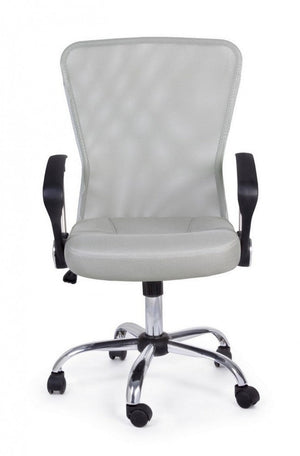 Sedia Poltrona Operativa da Ufficio in Tessuto a Rete Brisbane Grigia