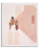 Dipinto Su Tela Lady -B- cm 80X3,7X100