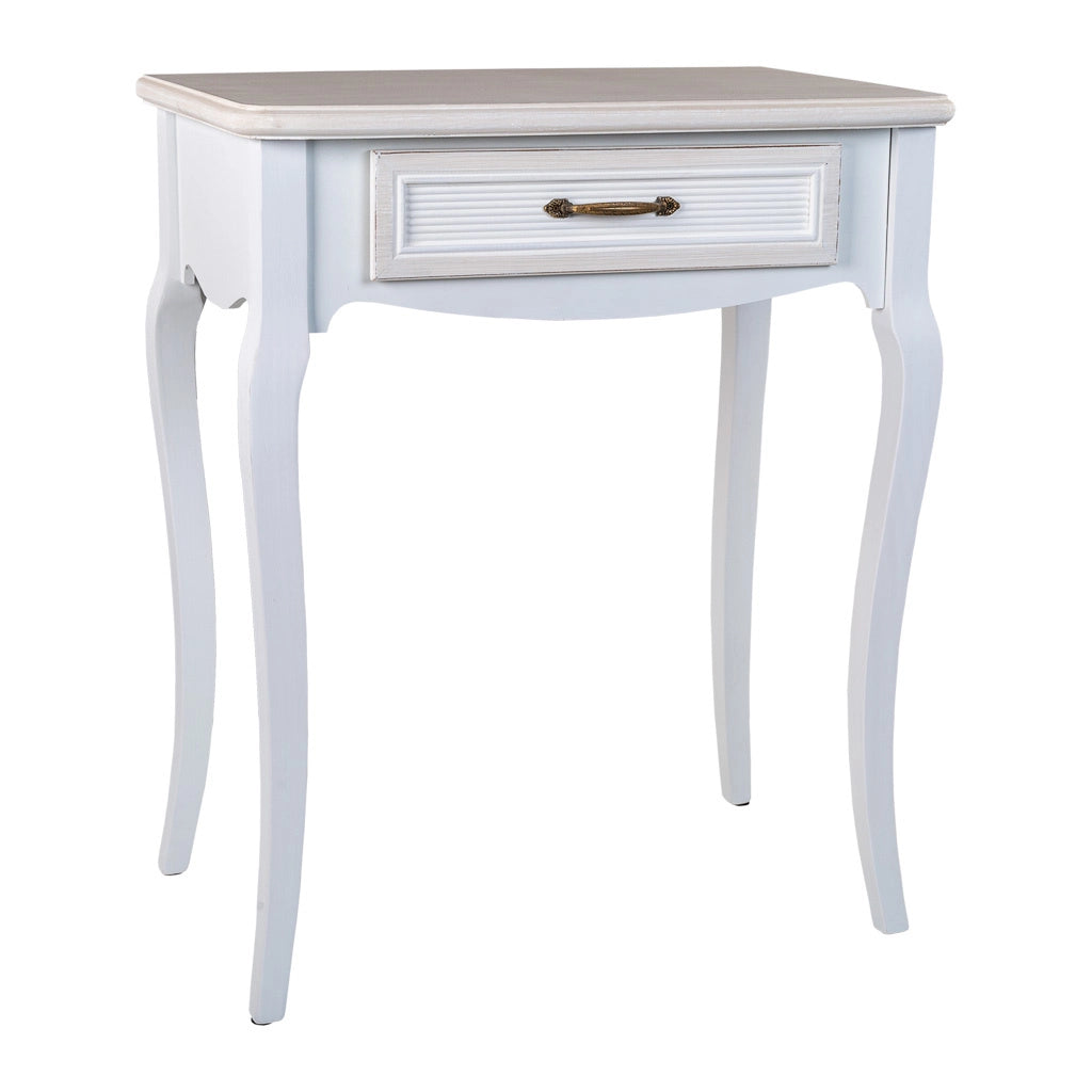 Mobile da ingresso in legno bianco 60x40x72,5h