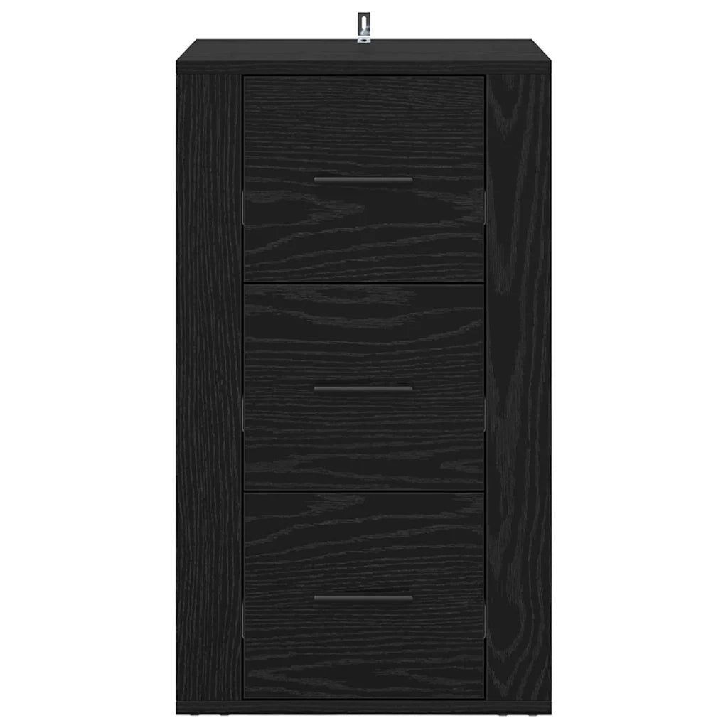 Credenza-Buffet-Armadio da cucina Rovere nero 40 x 33 x 70 cm Legno multistrato 626255