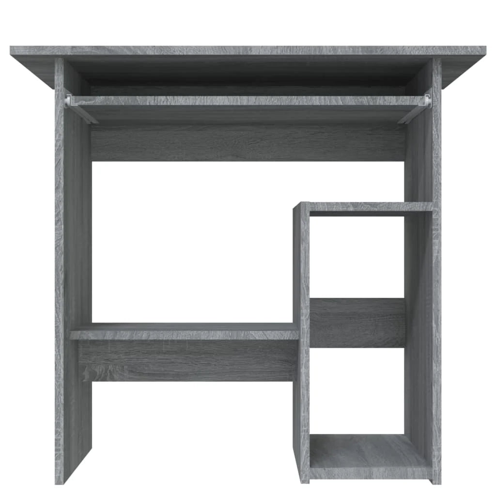 Scrivania Sonoma postazione computer scrivania da studio 80 x 45 x 74 cm legno ingegnerizzato grigio 02_0023964