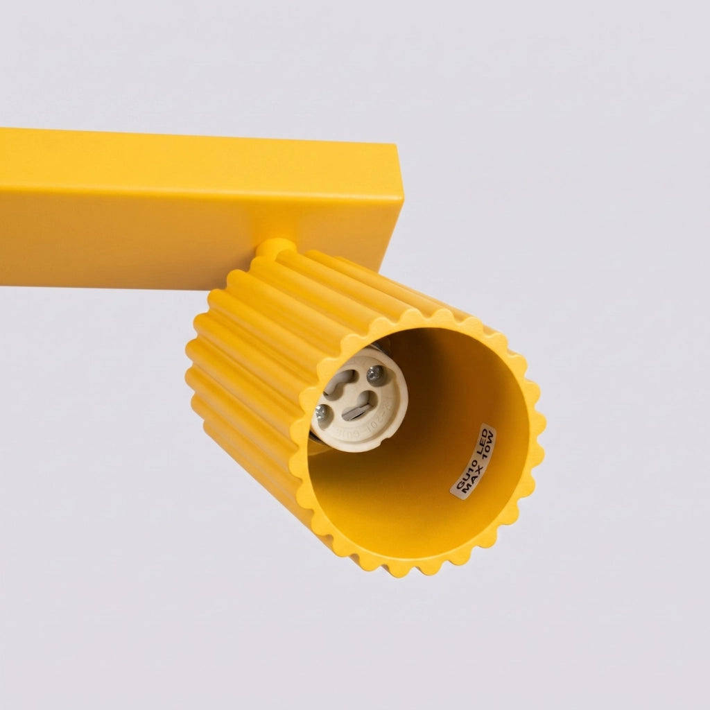 Plafoniera KARBON 6L giallo
