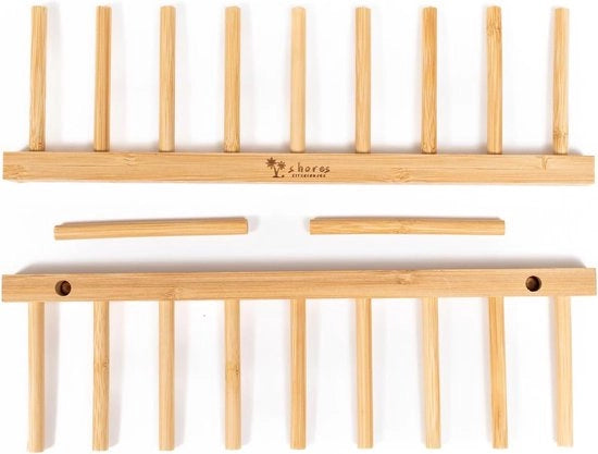 Sistema di supporto per bicchieri con 8 posizioni, rack per bicchieri e piatti.