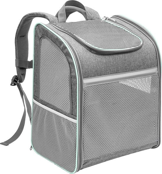 Zak da Transporto per Gatti fino a 8,5 kg Zak da Transporto per Cani fino a 8,5 kg Ideale per il trasporto sicuro dei gatti 42 x 33 x 25 cm (Grigio Celeste)
