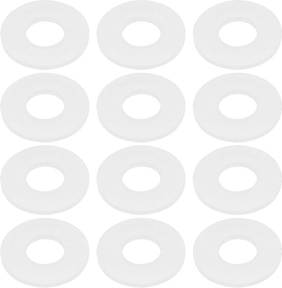 Pakkingen in Nylon Plastica 50 pezzi - 6mm x 14mm x 1mm - Mobili Industriale - Translucenti - Anelli di Aria