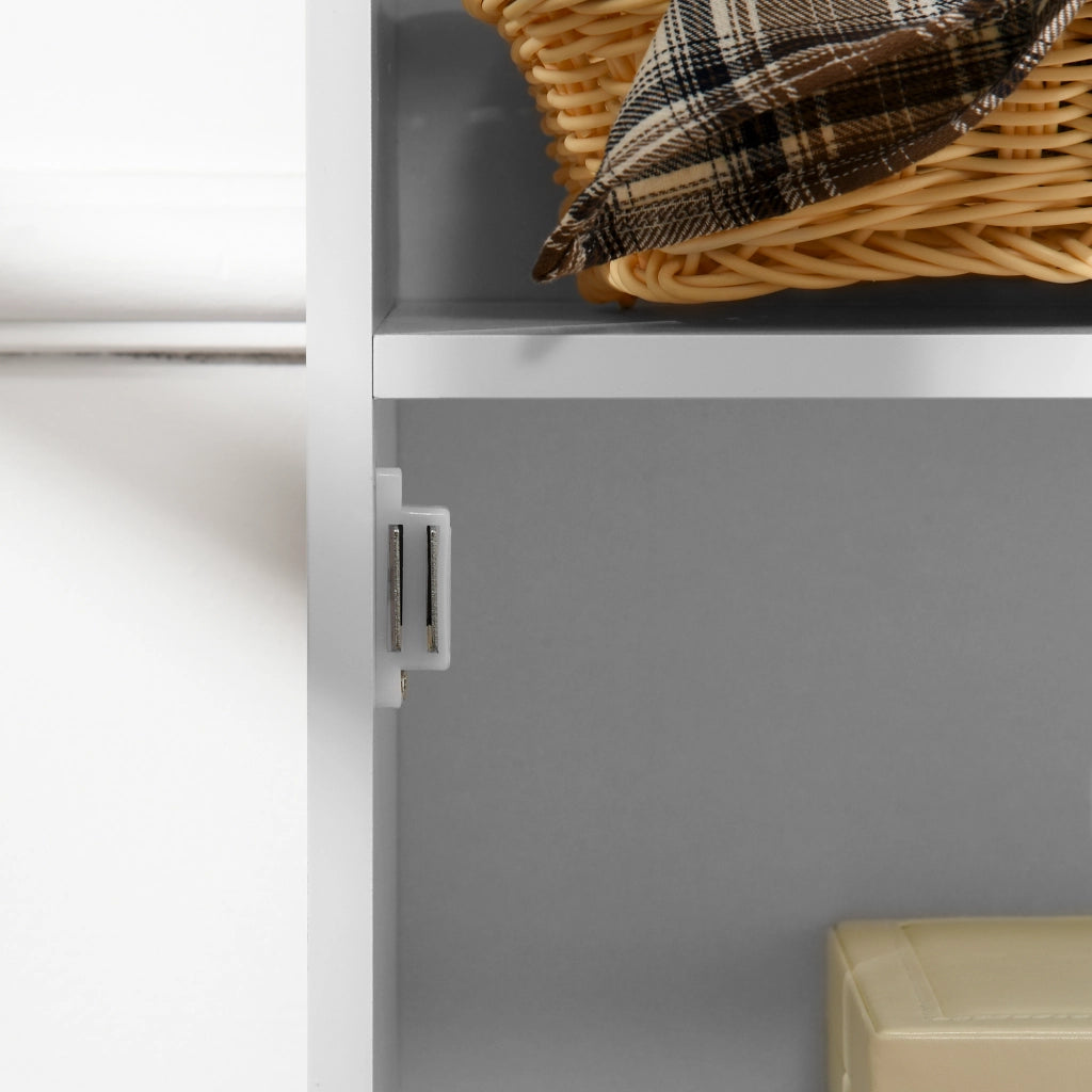 Mobile da bagno a terra con anta ¨C Xylo ¨C MDF bianco 40x23x80 cm