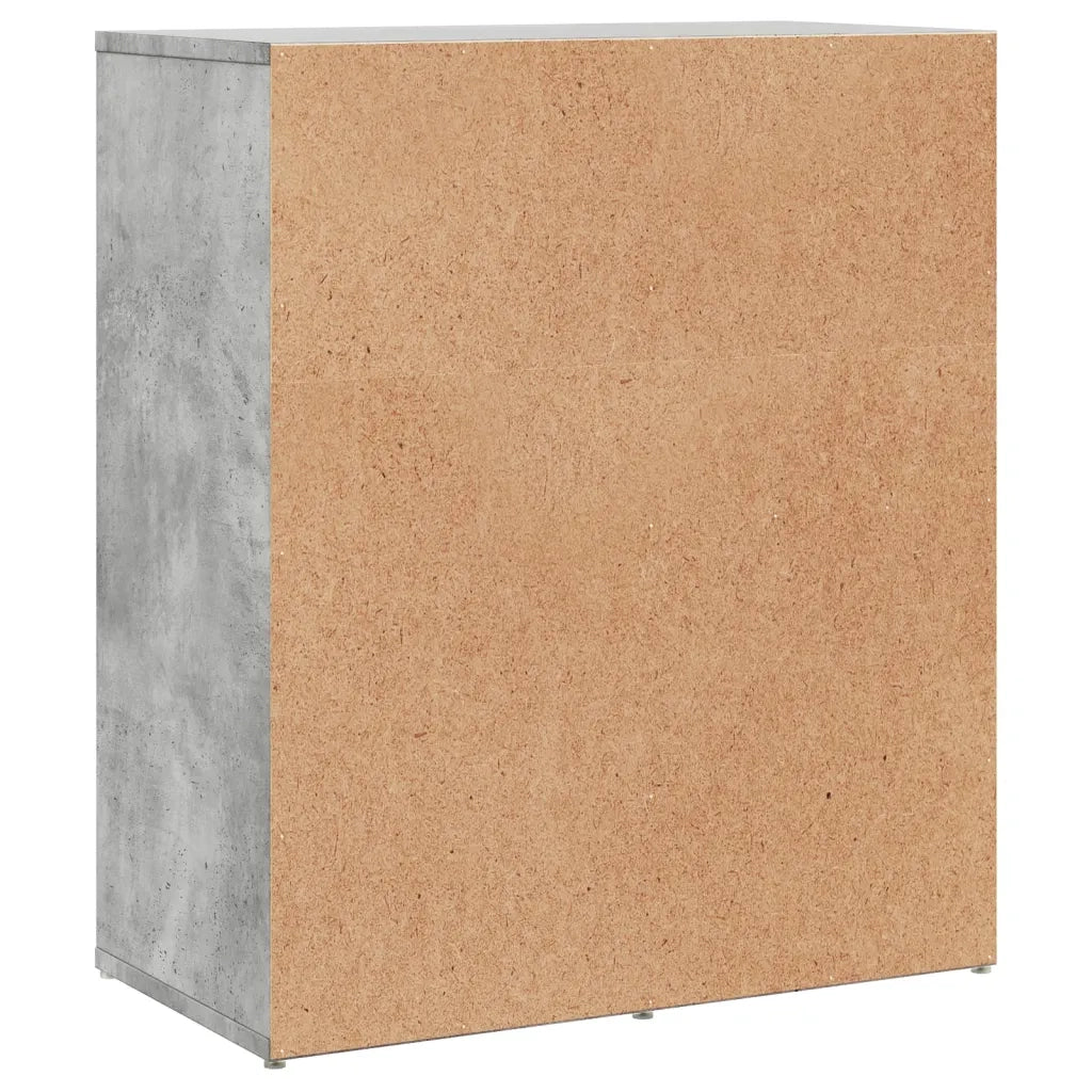 Credenza Grigio Cemento 60x31x70 cm in Legno Multistrato