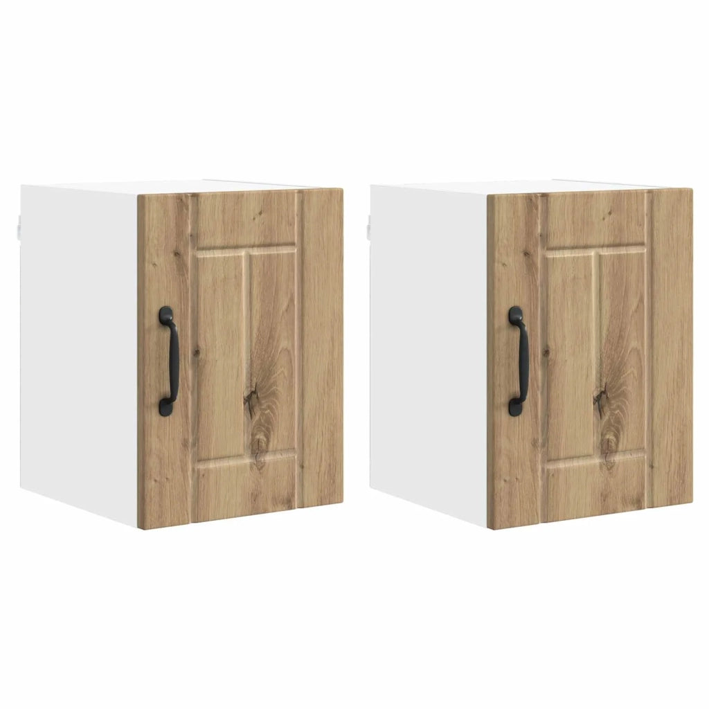 Armadietto a muro LUCCA 2 pcs Rovere Artigianale 884873