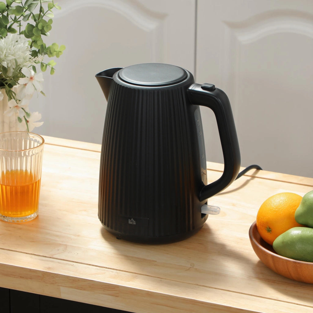 Bollitore Elettrico 1,7L 2200W ¨C Zephmum ¨C Nero con Filtro Anticalcare e Base Girevole 360¡ã