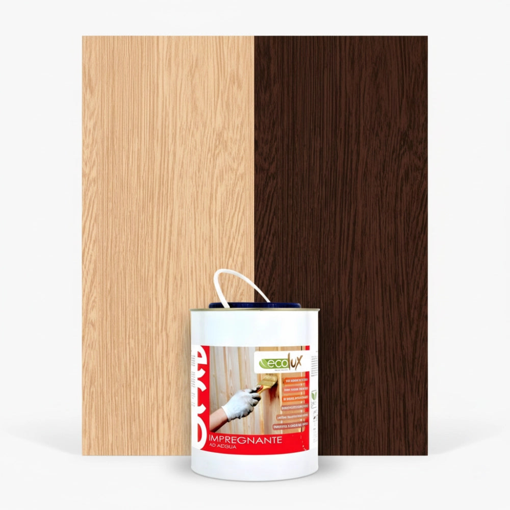 Ecolux impregnante fondo protettivo acrilico pigmentato wenge per legno *** formato 2.5 lt, confezione 1