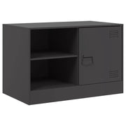 Mobile TV | Armadietto TV | Mobile Porta TV Nero 67x39x44 cm in Acciaio