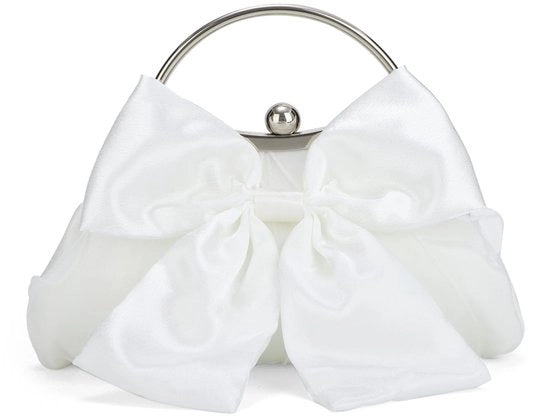 Clutch a Strappo per Borse a Manica Corta per Donne con Cinturino a Catena e Tessuto a Maglia Satinato