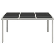 Tavolo da Giardino | Tavolino da esterno 170x170x74,5 cm in Vetro e Acciaio