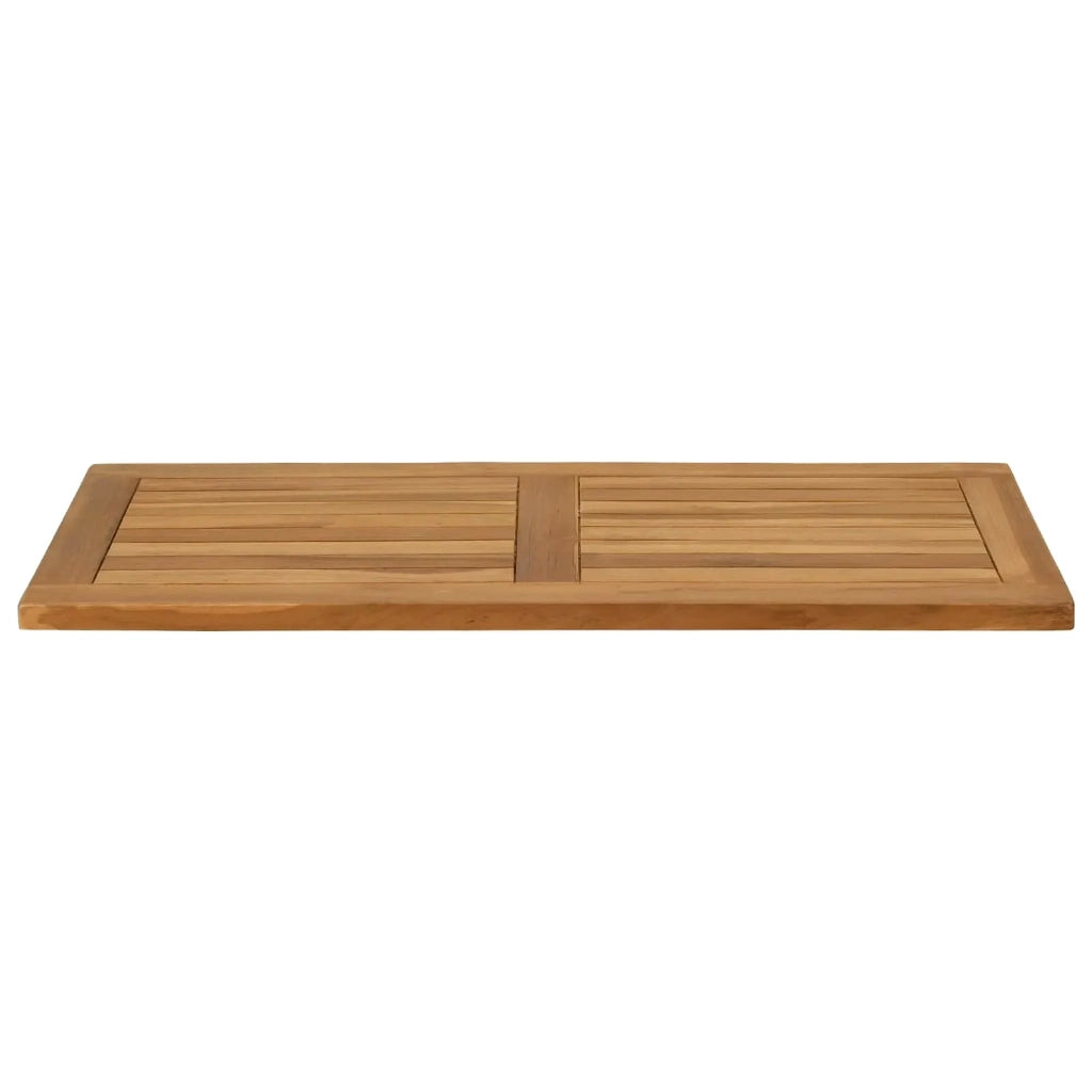 Piano del tavolo Rettangolare Legno di teak solido Naturale 42033165
