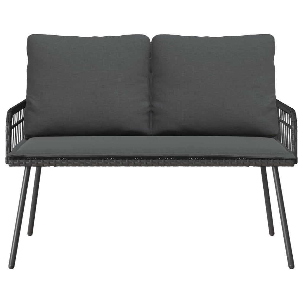 Panchina da Giardino | Panca da Giardino Antracite 114 x 64 x 90cm Acciaio