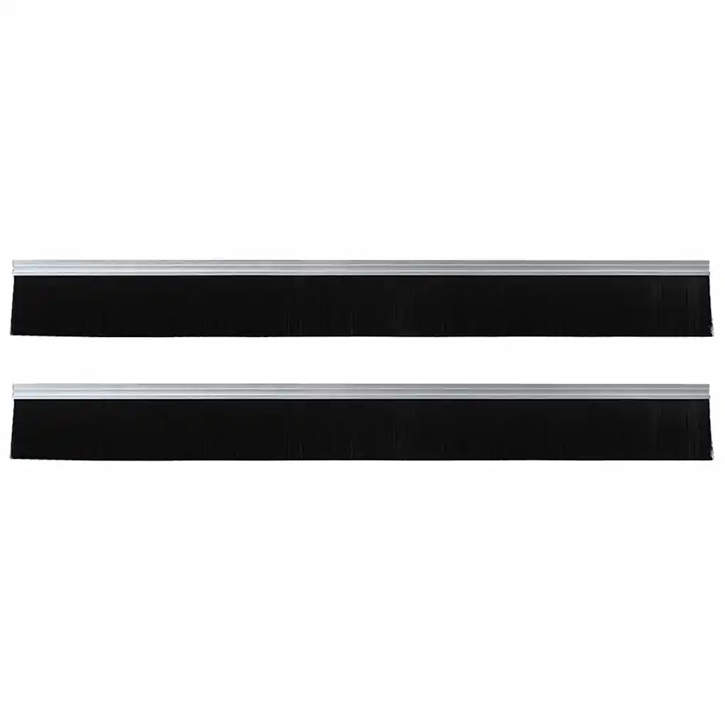 Spazzole per porte autoadesive 2 pz Argento 100 cm CFW5732332