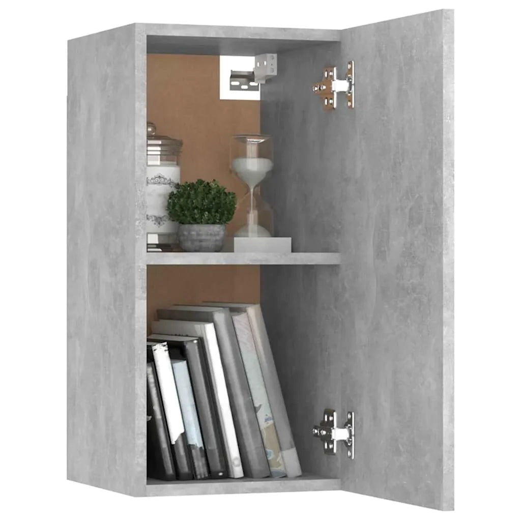 Set Mobile Porta TV 7 pz Grigio Cemento in Truciolato  cod mxl 20817