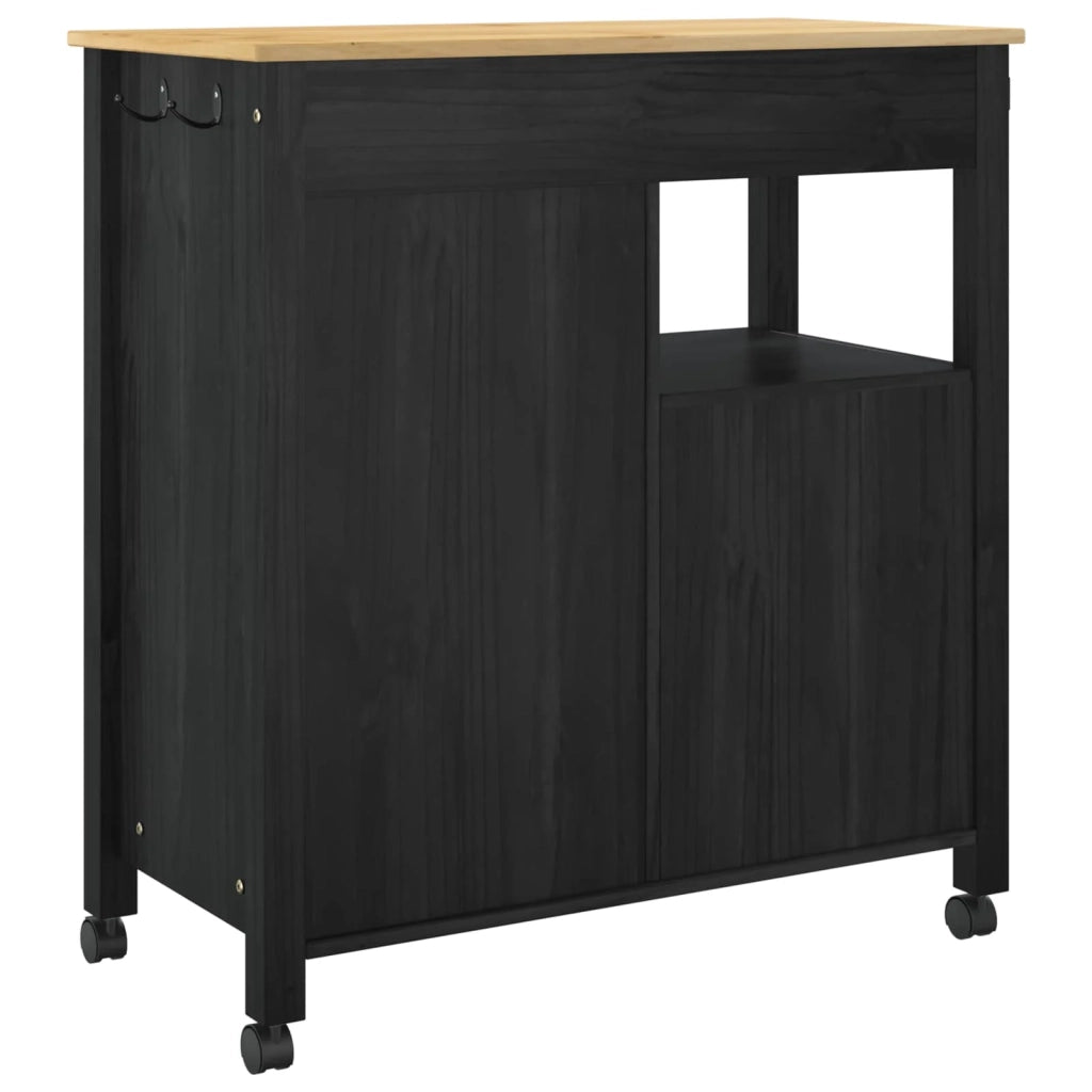 Carrello da Cucina MONZA Nero 84 x 40 x 88,5 cm CFW4141387