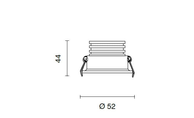 EGG FARETTO DA INCASSO LED 3W 4000K 210LM IP20 BIANCO D.5,2CM