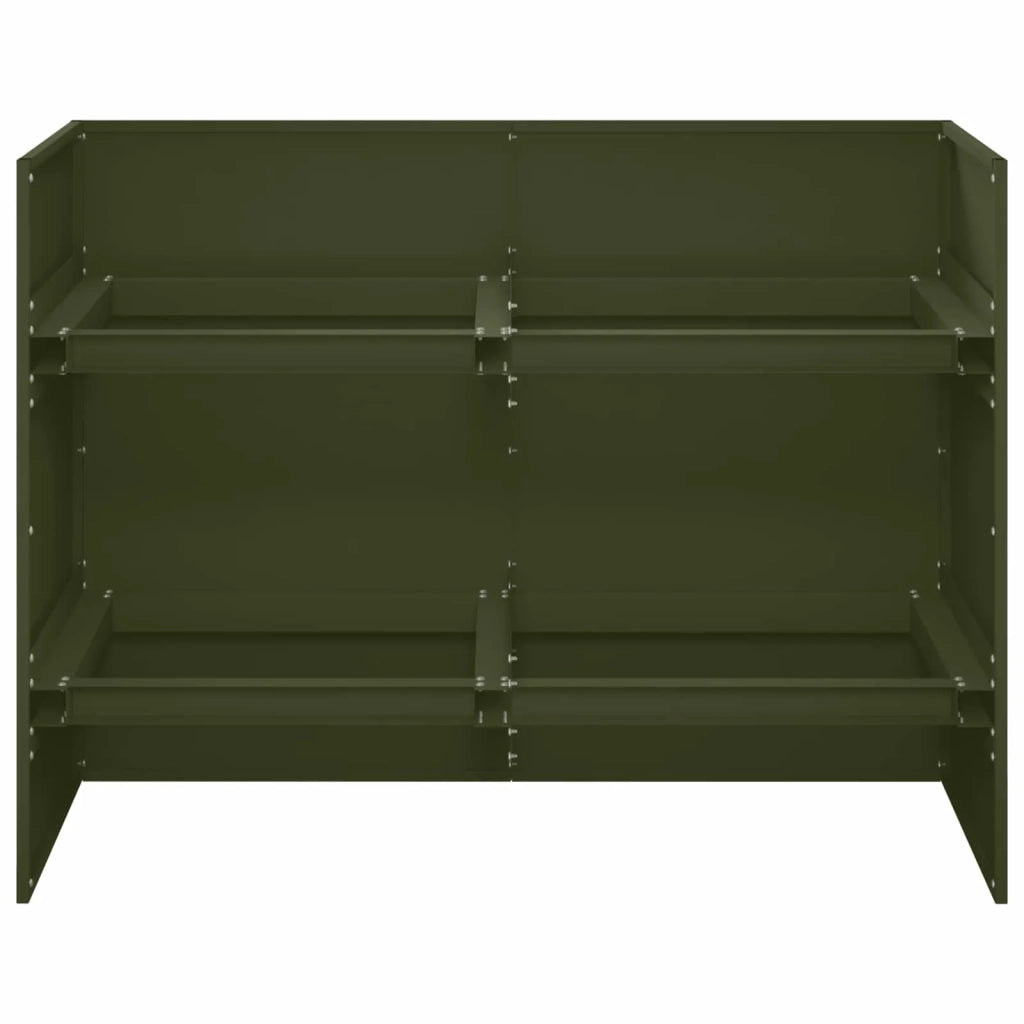 Vaso da giardino Verde Oliva 80 x 40 x 60 cm 8005886