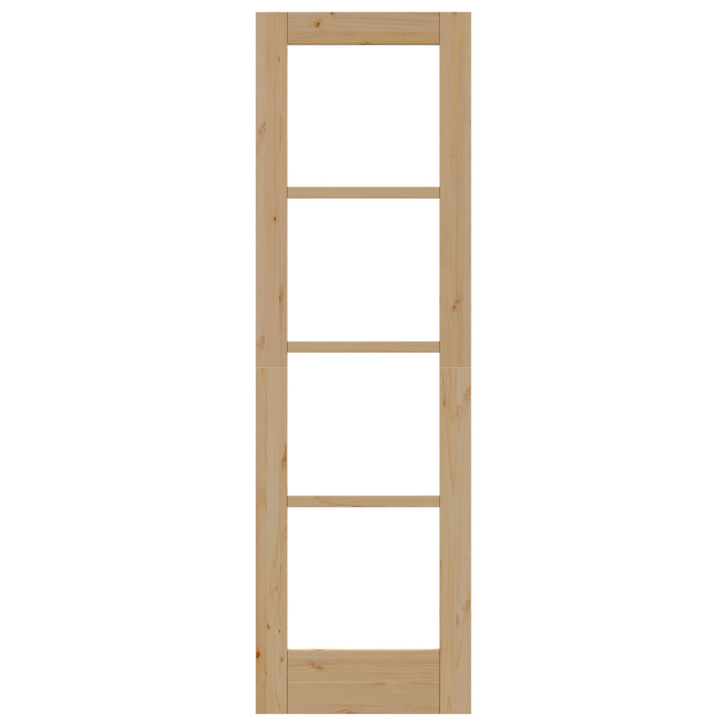 porta interna con vetro "ORKDAL" 61x198,5x4 cm in legno massello di pino
