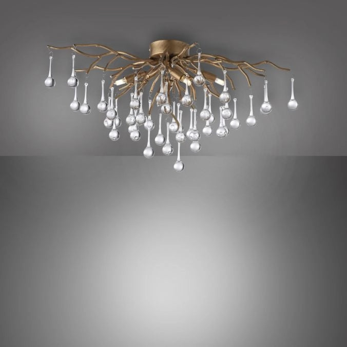 Plafoniera ICICLE ottone antico 4xG9 Paul Neuhaus 8090-11