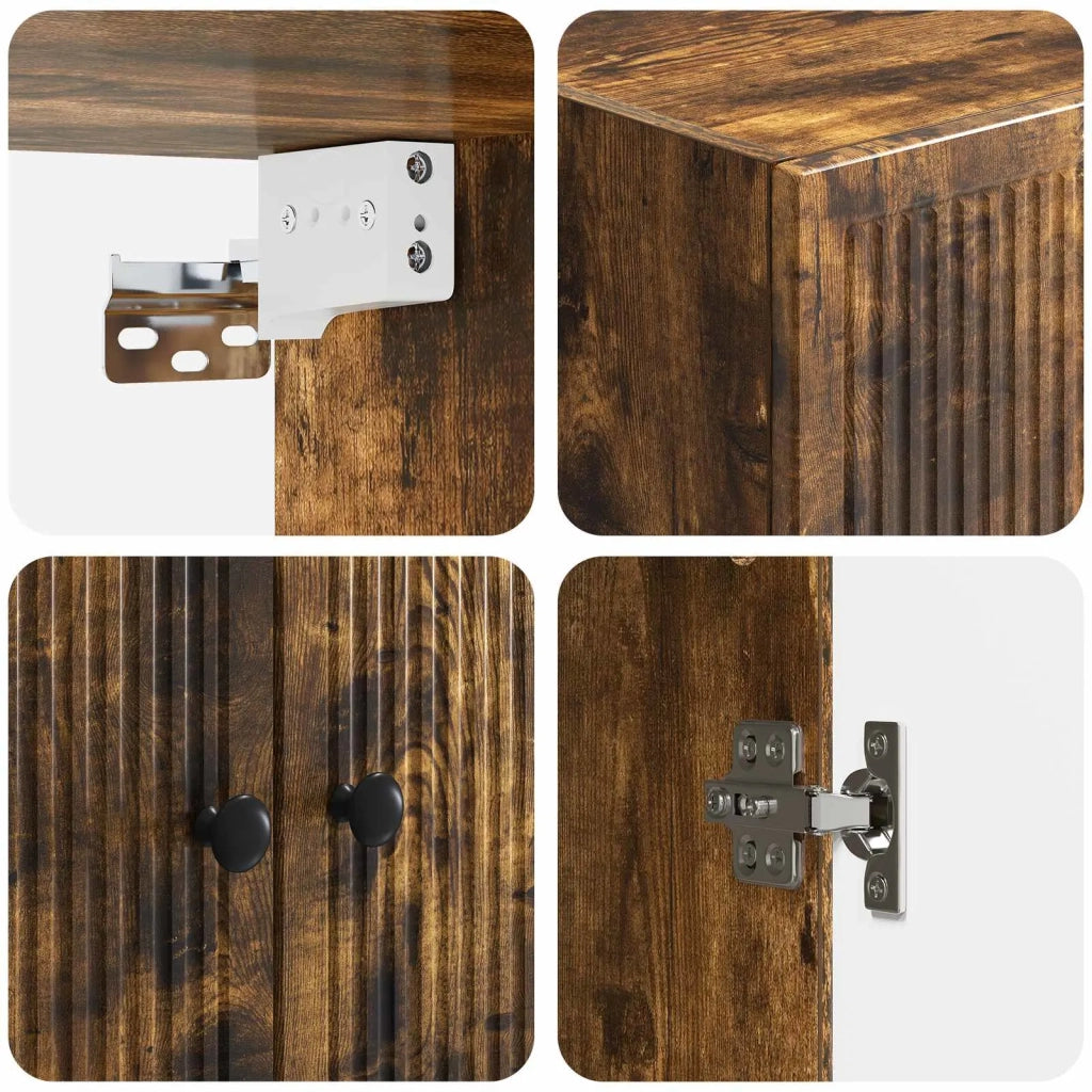 Mobiletto a muro Rovere Fumo 59 x 31 x 60 cm 897900