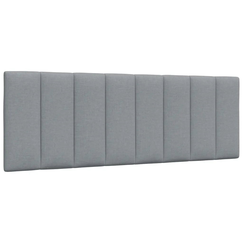 vidaXL Letto con Materasso Grigio Chiaro 140x190cm Tessuto