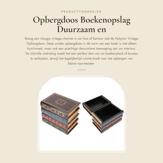 Scatola Decorativa per Libri - Scatola di Ripostiglio per Libri - Scatola di Ripostiglio da Sostituire - Leggera - Resistente ai Colpi - Aspetto Esclusivo - Scatola Decorativa