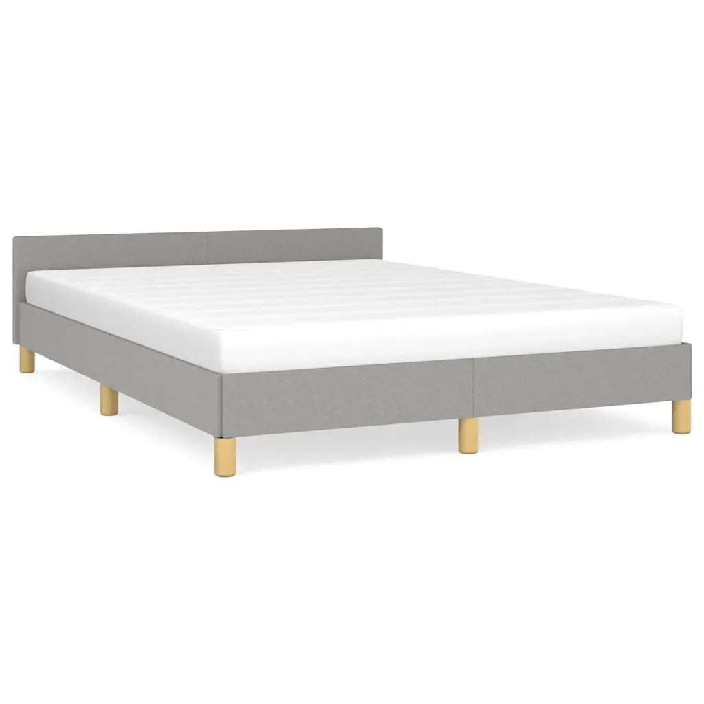 Giroletto senza Materasso-Struttura Letto Grigio Chiaro 140x190 cm Tessuto 347270