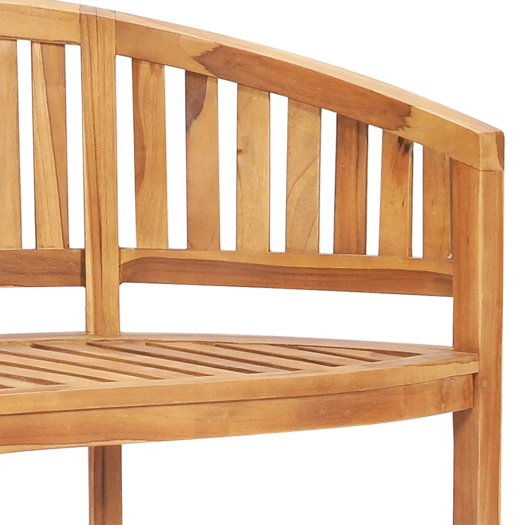 Set Salotto da Giardino 3 pz Design Curvo in Massello di Teak cod mxl 35767