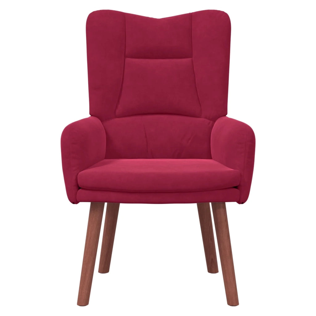 Divano Sedia-Poltrona Rosso Vino 63 x 67 x 94 cm Velluto 107010