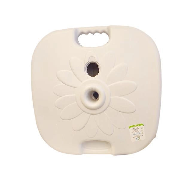 Base per Ombrellone da Giardino Mare Riempibile in Plastica Bianco