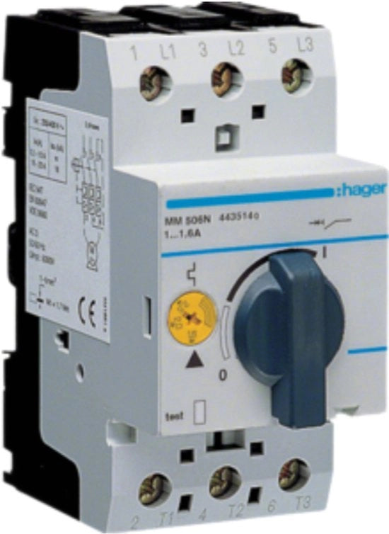 Polo Interruttore motore 3P 0,55kW 1-1,6A (MM506N)