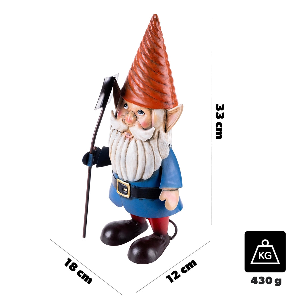 KADAX Stalowa figura ogrodowa krasnal QX22140-1 K1