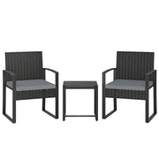 Set Giardino Rattan Sintetico ¨C Zephmum ¨C Grigio, Polipropilene, 6 Pezzi con Cuscini